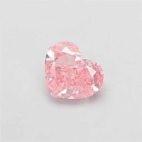 1.07ct HEART Fancy Vivid Pink VVS2 Coloured Lab diamond