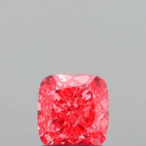 1.05ct CUSHION Fancy Vivid Pink VVS2 Coloured Lab diamond