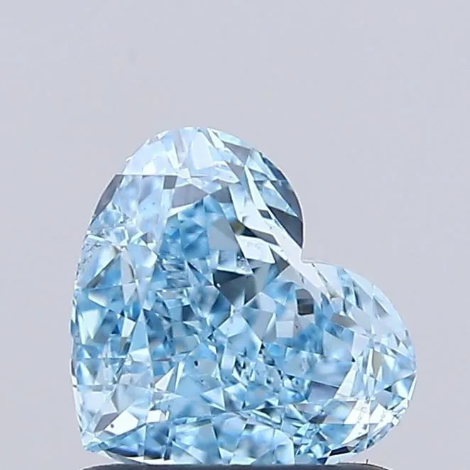 1.00ct HEART Fancy Vivid Blue VS1 Coloured Lab diamond