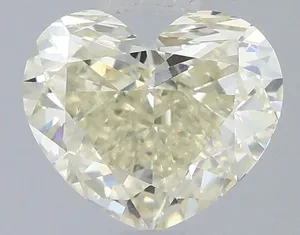 1ct HEART Fancy Light Yellow VS1 Coloured Lab diamond