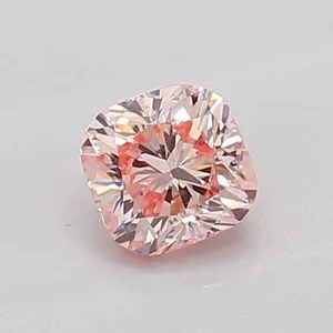 0.5ct CUSHION Fancy Pink SI1 Coloured Lab diamond