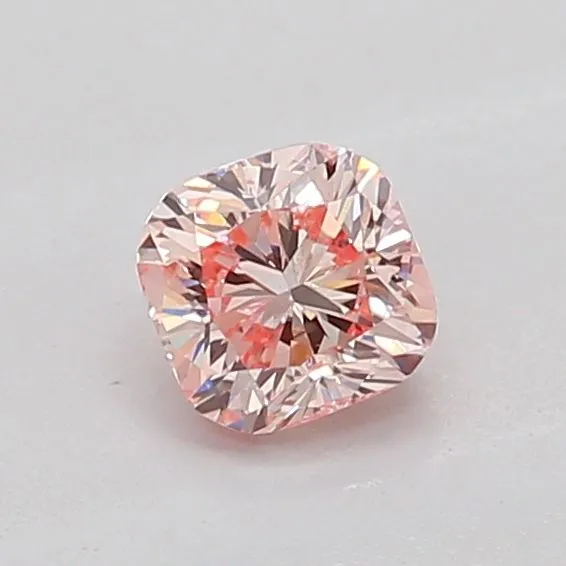 0.5ct CUSHION Fancy Pink SI1 Coloured Lab diamond