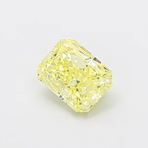 0.72ct RADIANT Fancy Intense Yellow VS1 Coloured Lab diamond