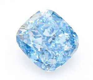 1.03ct CUSHION Fancy Vivid Blue VVS2 Coloured Lab diamond