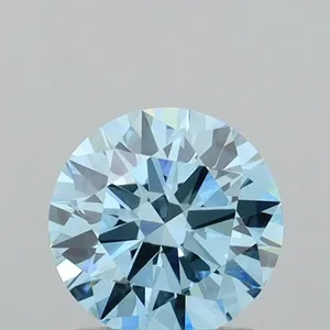 1ct ROUND Fancy Vivid Blue VVS2 Coloured Lab diamond