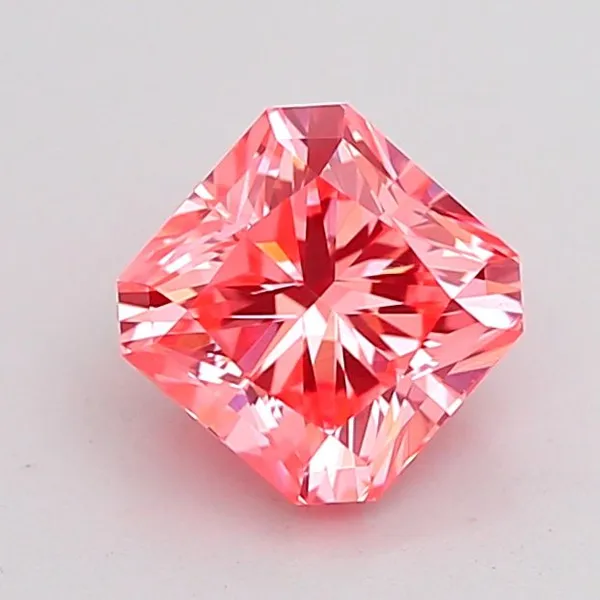1.01ct RADIANT Fancy Vivid Pink VS1 Coloured Lab diamond