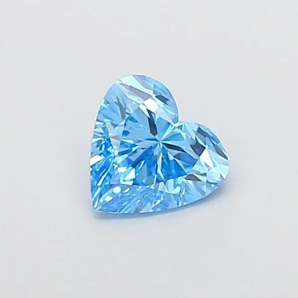 1ct HEART Fancy Vivid Blue VS1 Coloured Lab diamond