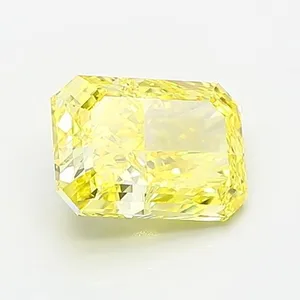1.2ct RADIANT Fancy Vivid Yellow VVS1 Coloured Lab diamond