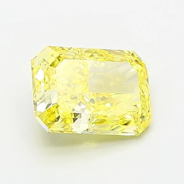 1.2ct RADIANT Fancy Vivid Yellow VVS1 Coloured Lab diamond