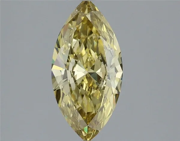 1.38ct MARQUISE Fancy Intense Yellow VS1 Coloured Lab diamond