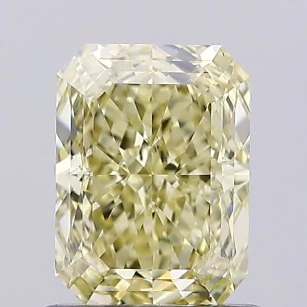 1.06ct RADIANT Fancy Light Yellow VS2 Coloured Lab diamond