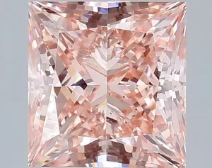 1.93ct PRINCESS Fancy Intense Pink VS1 Coloured Lab diamond