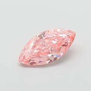 1.37ct MARQUISE Fancy Vivid Pink VS1 Coloured Lab diamond