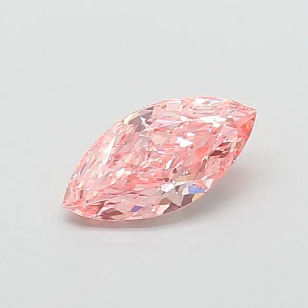 1.37ct MARQUISE Fancy Vivid Pink VS1 Coloured Lab diamond