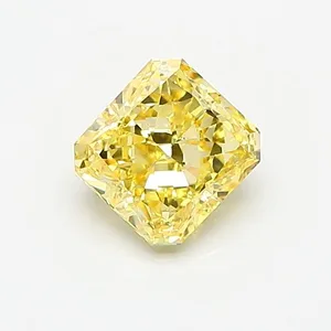 1.02ct RADIANT Fancy Intense Yellow VS2 Coloured Lab diamond