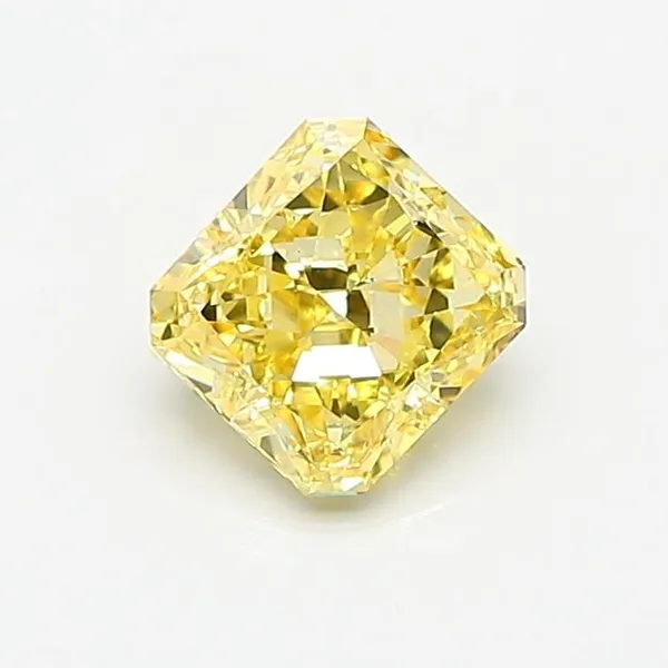 1.02ct RADIANT Fancy Intense Yellow VS2 Coloured Lab diamond