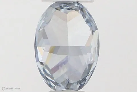 0.36ct OVAL Fancy Intense Blue VS1 Coloured Lab diamond