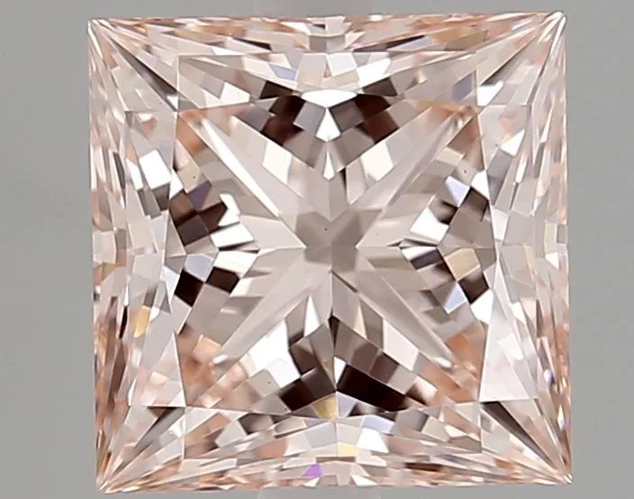 3.04ct PRINCESS Fancy Intense Pink VVS2 Coloured Lab diamond