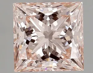 3.04ct PRINCESS Fancy Intense Pink VVS2 Coloured Lab diamond