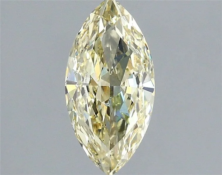 1.08ct MARQUISE Fancy Light Yellow VS2 Coloured Lab diamond