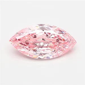 2.09ct MARQUISE Fancy Vivid Pink VVS2 Coloured Lab diamond