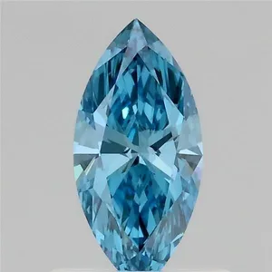 0.51ct MARQUISE Fancy Vivid Blue VS1 Coloured Lab diamond