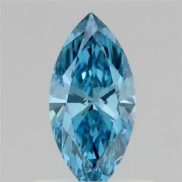 0.51ct MARQUISE Fancy Vivid Blue VS1 Coloured Lab diamond