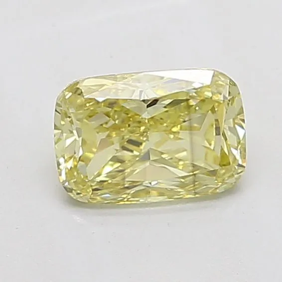 1.03ct CUSHION Fancy Intense Yellow SI1 Coloured Lab diamond
