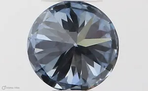 0.36ct ROUND Fancy Vivid Blue VVS2 Coloured Lab diamond
