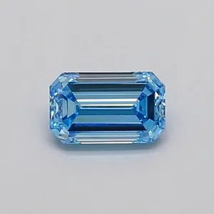 0.31ct EMERALD Fancy Intense Pink VS1 Coloured Lab diamond
