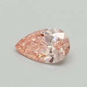 0.3ct PEAR Fancy Vivid Pink VS2 Coloured Lab diamond
