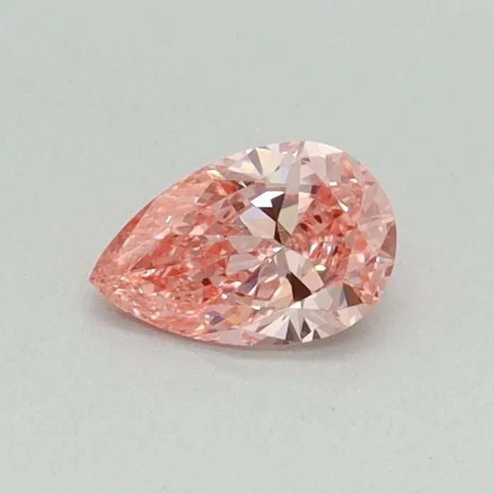 0.31ct PEAR Fancy Vivid Pink VS1 Coloured Lab diamond