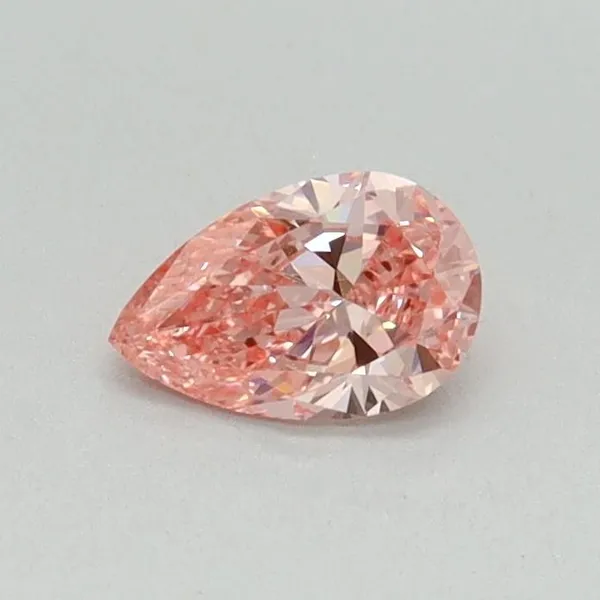 0.31ct PEAR Fancy Vivid Pink VS1 Coloured Lab diamond