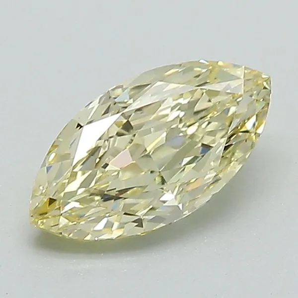 1.06ct MARQUISE Fancy Light Yellow VS1 Coloured Lab diamond