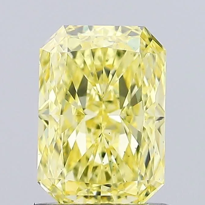 1.02ct RADIANT Fancy Intense Yellow VS2 Coloured Lab diamond