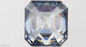 0.56ct EMERALD Fancy Vivid Blue VS1 Coloured Lab diamond