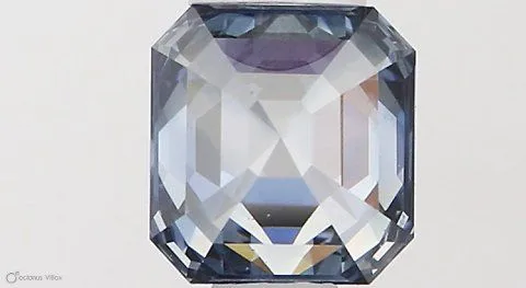 0.56ct EMERALD Fancy Vivid Blue VS1 Coloured Lab diamond