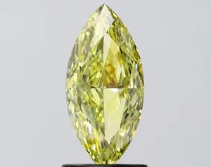 1.5ct MARQUISE Fancy Intense Yellow VS1 Coloured Lab diamond