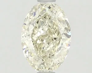 1.01ct OVAL Fancy Light Yellow VS1 Coloured Lab diamond