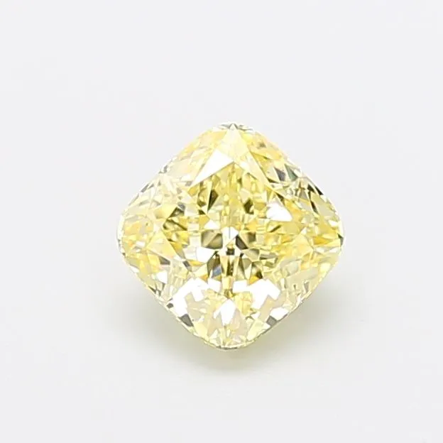 1.08ct CUSHION Fancy Yellow VS1 Coloured Lab diamond