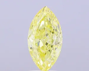 1.49ct MARQUISE Fancy Intense Yellow VVS2 Coloured Lab diamond