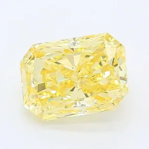 1.02ct RADIANT Fancy Intense Yellow VVS2 Coloured Lab diamond