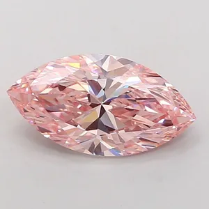 2.5ct MARQUISE Fancy Vivid Pink VVS2 Coloured Lab diamond