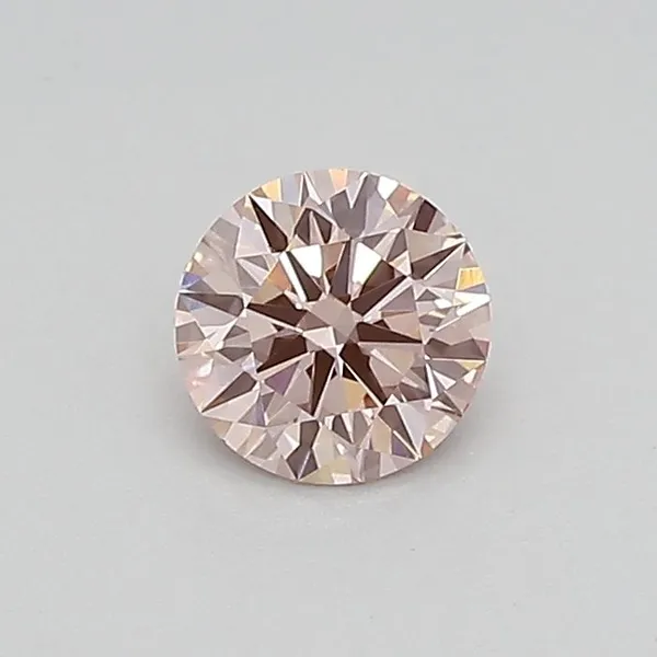 0.4ct ROUND Fancy Intense Pink VS1 Coloured Lab diamond