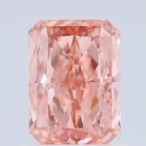 1ct RADIANT Fancy Vivid Pink VS1 Coloured Lab diamond
