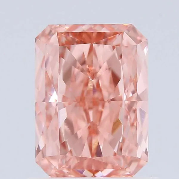 1ct RADIANT Fancy Vivid Pink VS1 Coloured Lab diamond