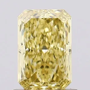 1.05ct RADIANT Fancy Intense Yellow VS1 Coloured Lab diamond