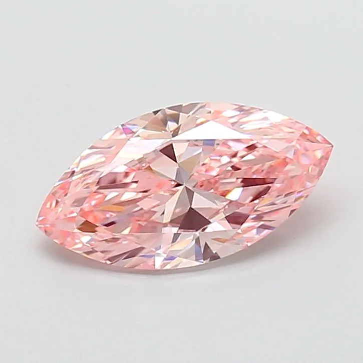 3.00ct MARQUISE Fancy Vivid Pink VVS2 Coloured Lab diamond