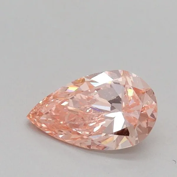 0.5ct PEAR Fancy Intense Pink SI1 Coloured Lab diamond