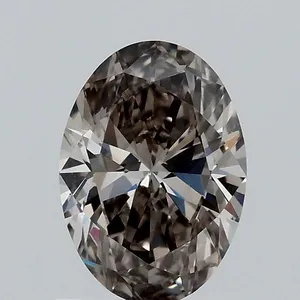 0.97ct OVAL Fancy Vivid Blue VS1 Coloured Lab diamond